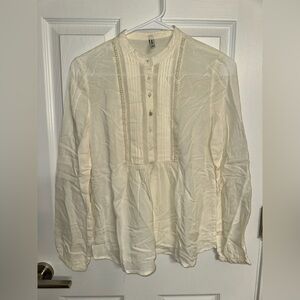 Stradivarius Off-White Textured Blouse